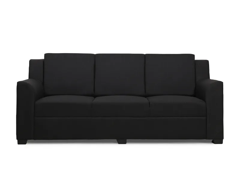 Erica Upholstered 3 Seater Sofa in Charcoal Color